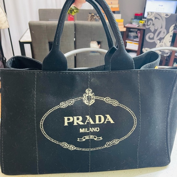 Prada Handbags - Authentic large prada canapa